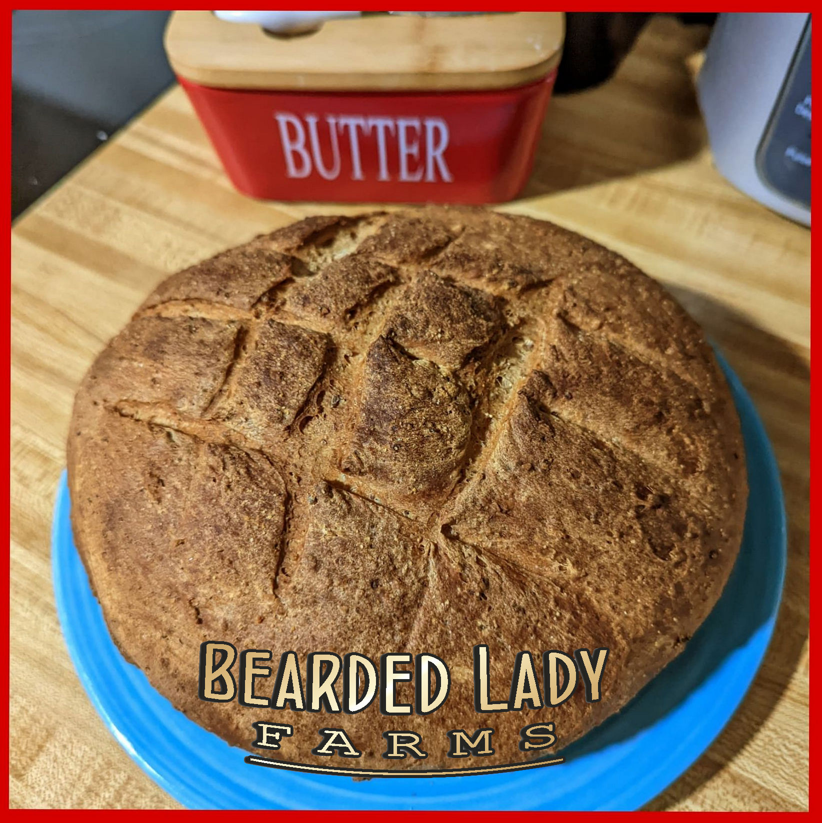 Organic grain bread